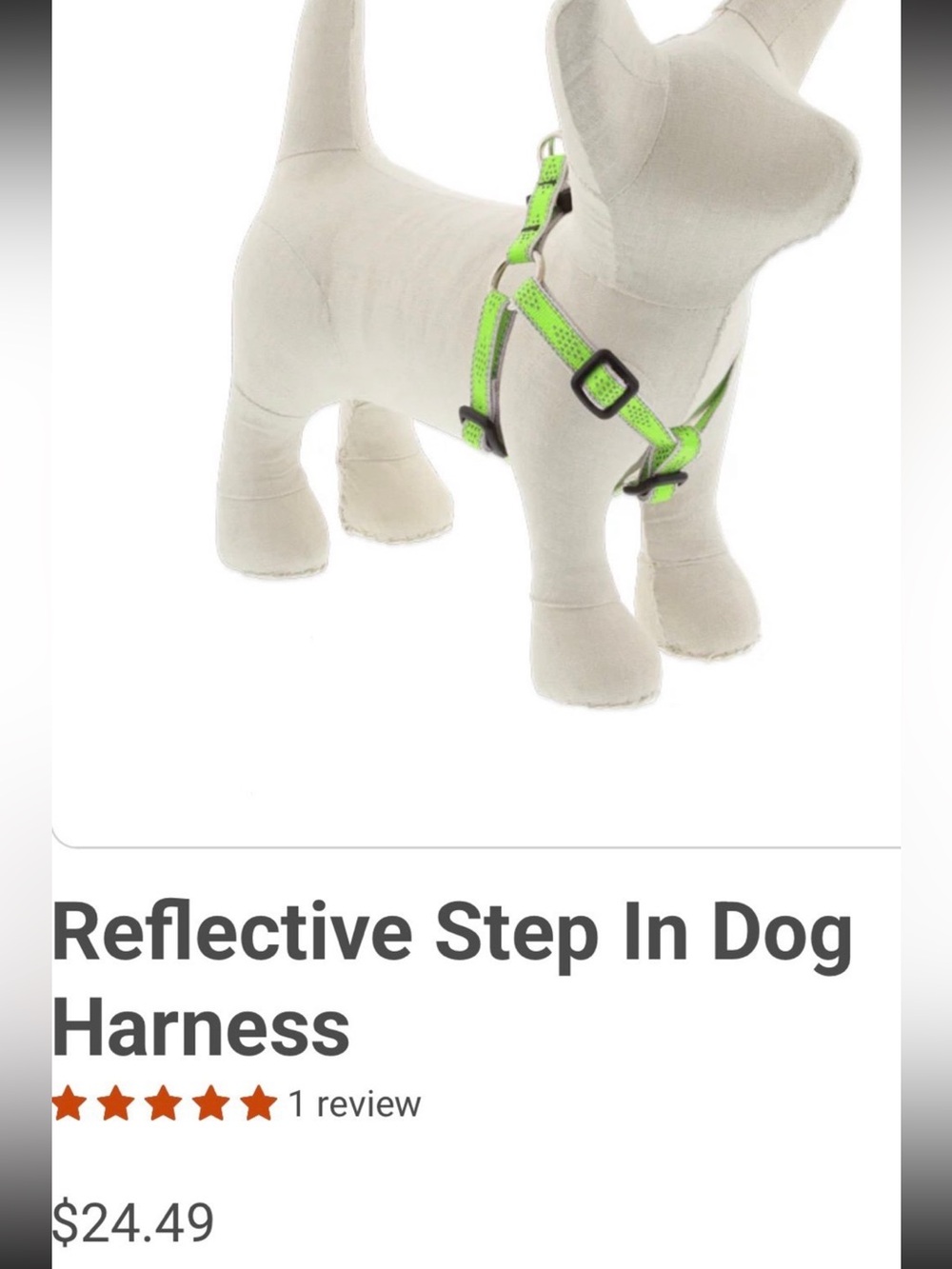 1 Reflective Lupine Dog Harness And 1 Top Paw Collar Bundle